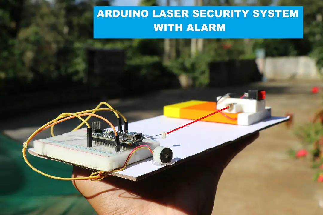 Arduino laser light security system