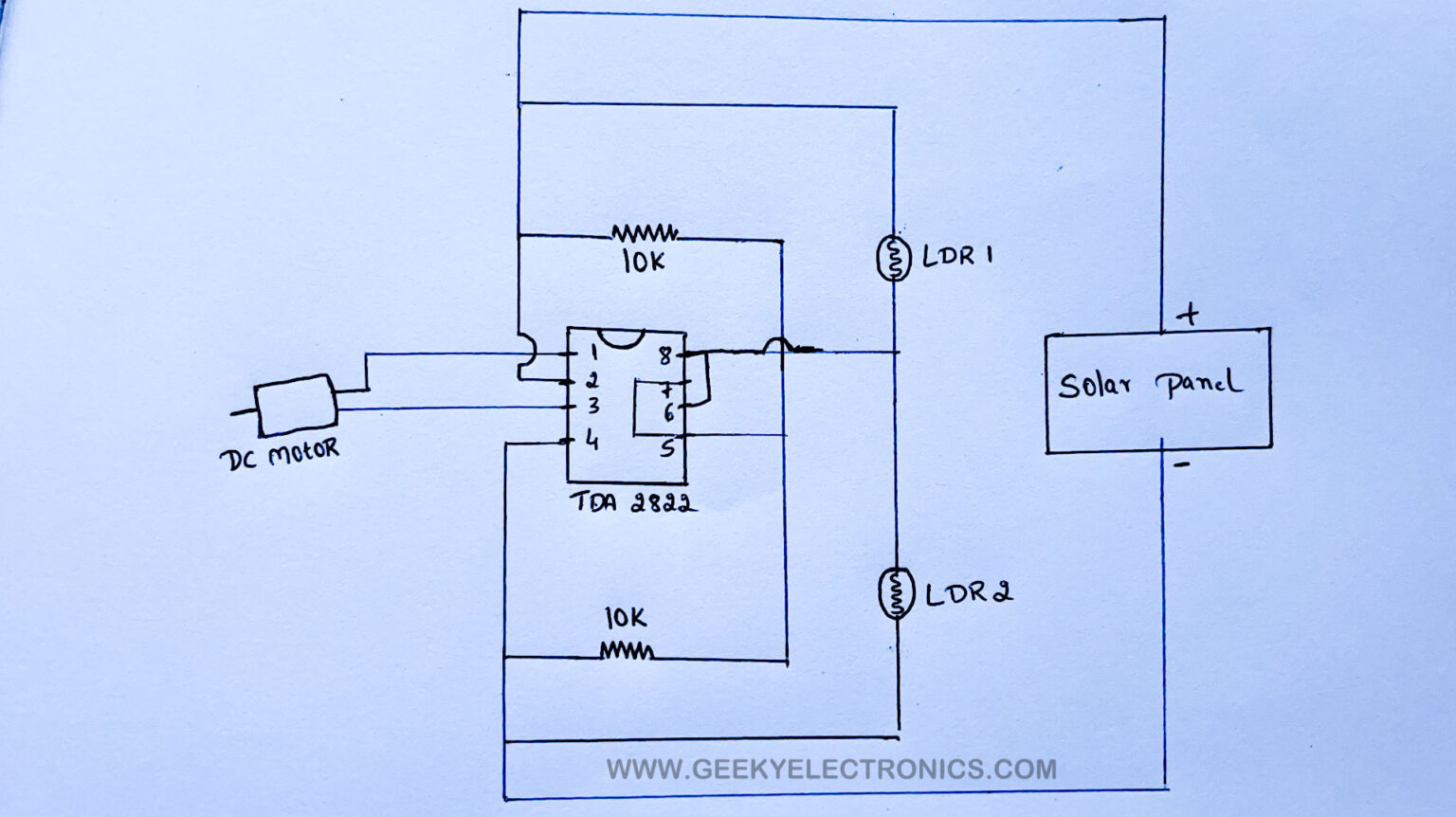 Make Solar Tracker Without Arduino - GeekyElectronics