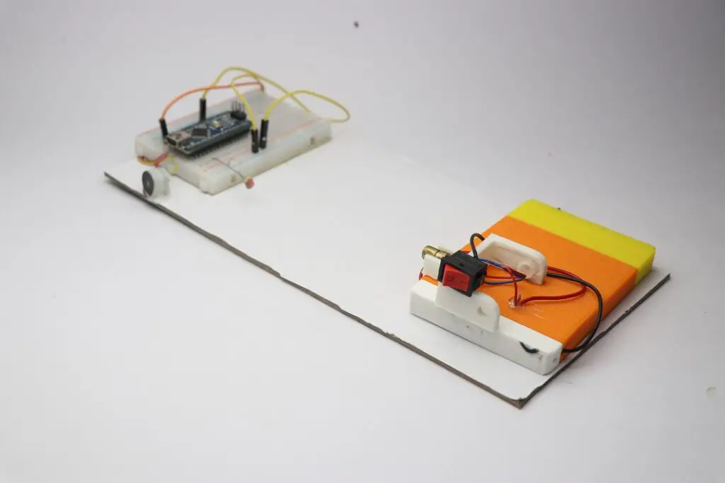 Arduino laser light security system working model