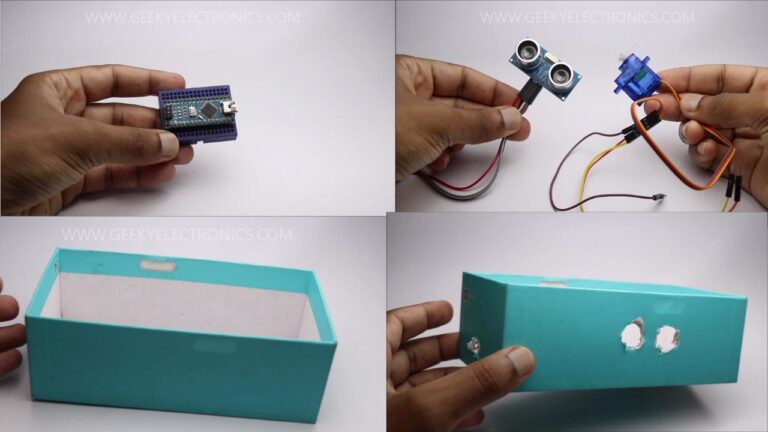 Smart Dustbin using Arduino Project with Circuit Diagram - GeekyElectronics