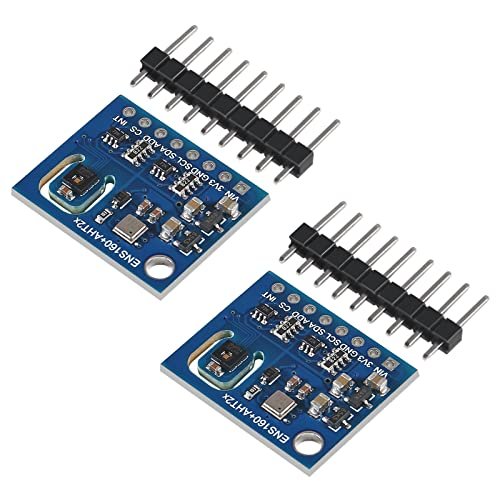 2PCS ENS160+AHT21 Carbon Dioxide CO2 eCO2 TVOC Temperature...