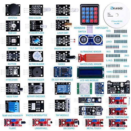 ELEGOO Upgraded 37 in 1 Sensor Modules for Arduino