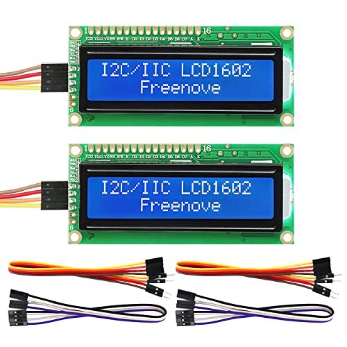 FREENOVE I2C IIC LCD 1602 Module (2 Pack)