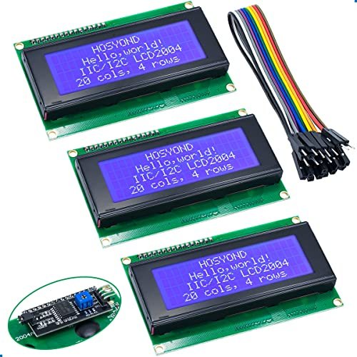 Hosyond 3pcs IIC I2C 2004 LCD Module for Arduino