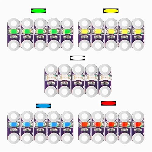 25X Lilypad LEDs Pink/Red/Yellow/Blue/Green/Orange for...