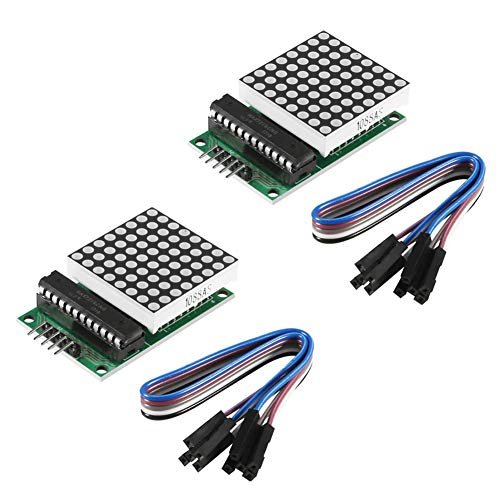 ACEIRMC 2PCS MAX7219 Dot Matrix Display Module for Arduino