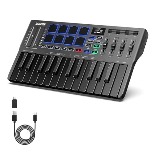 Donner USB-C MIDI Keyboard Controller, 25 Key DMK 25 Pro.
