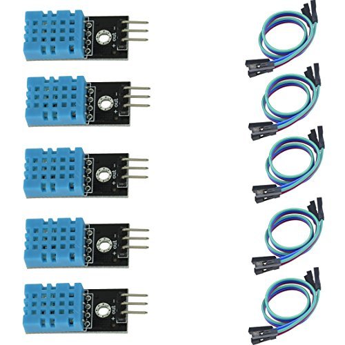 HiLetgo 5pcs DHT11 Digital Temperature & Humidity Sensor...