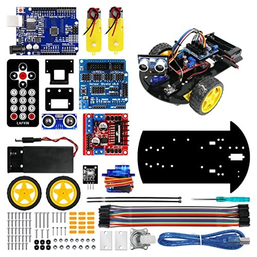 LAFVIN Smart Robot Car 2WD Chassis Kit with Ultrasonic