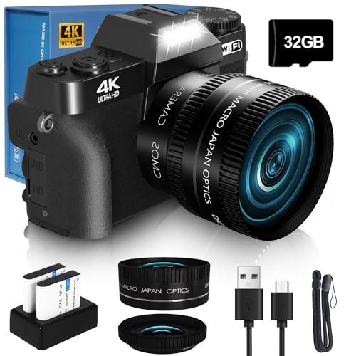 2024 Upgrade VJIANGER Digital Camera for Photography...