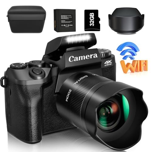 Saneen Digital Camera, 4k Cameras for Photography and...