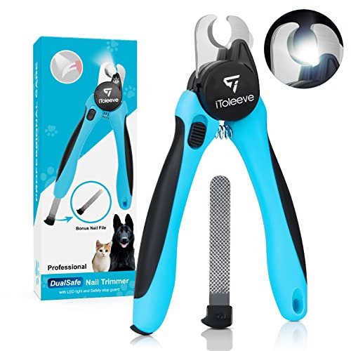 iToleeve LED Dog Nail Clipper with Light, for Cats &