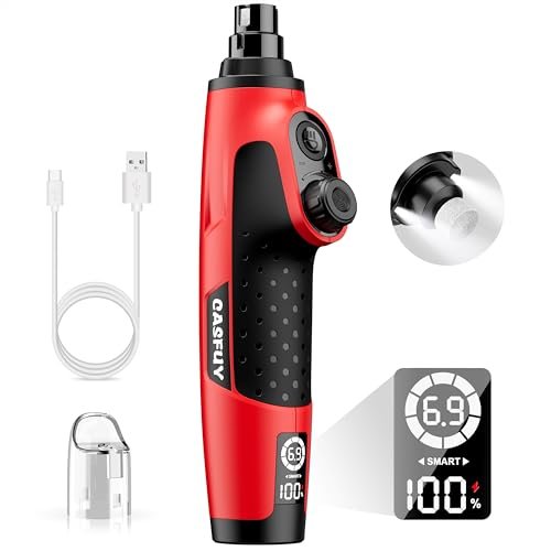 Casfuy Smart 6-Speed Dog Nail Grinder - Quiet and Powerful.