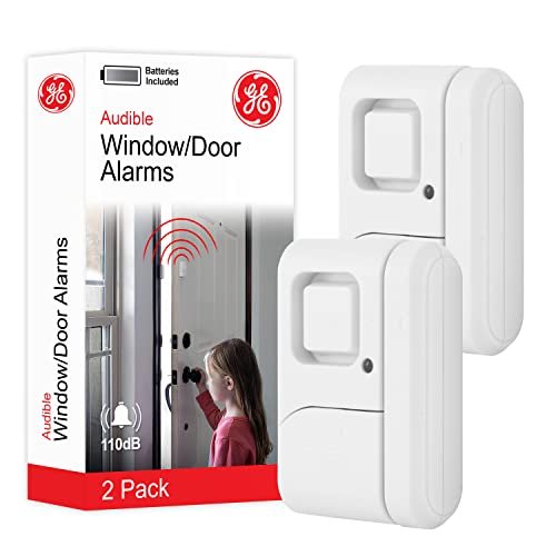 GE Personal Security Window and Door Alarm, Wireless Two...