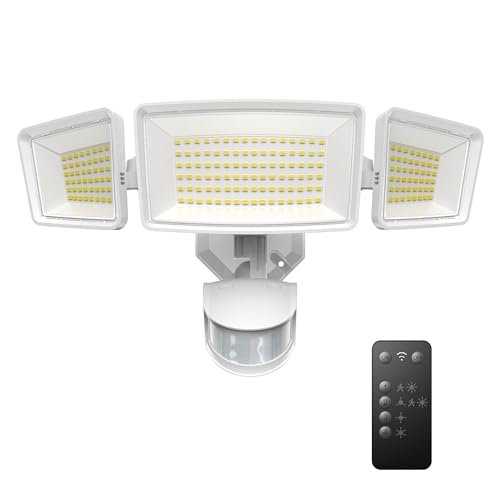 TECKNET Flood Lights Ourtdoor Motion Sensor, 150LEDs...