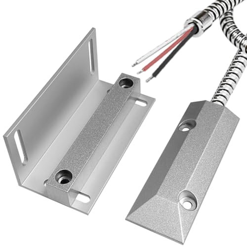 GAGALOR NO&NC 3 Wires Magnetic Garage Door Alarm Sensor