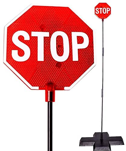 LED Stop Sign Parking Assistant for Garage with Flashing...