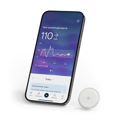 Lingo Continuous Glucose Monitor (CGM) & App. 14-Day Sensor.