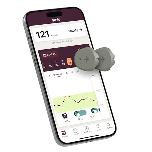 Stelo Glucose Biosensor & App by Dexcom for Continuous...