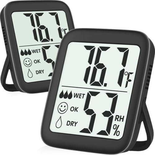 Antonki 2 Pack Room Thermometer for Home, Digital...