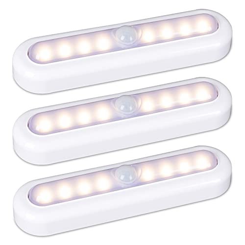 STAR-SPANGLED 3 Pack 7” Motion Sensor Lights Warm White...