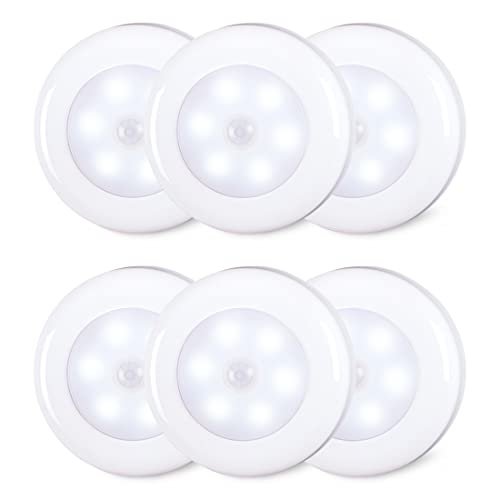 STAR-SPANGLED 6 Pack 2.8” Motion Sensor Lights Battery...