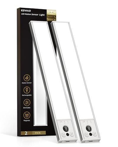 EZVALO 10inch Under Cabinet Lighting, LED Motion Sensor.