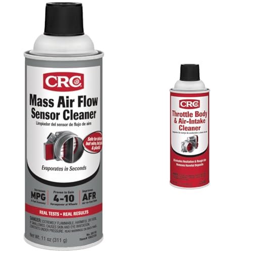 CRC Mass Air Flow Sensor Cleaner 11oz and Throttle Body