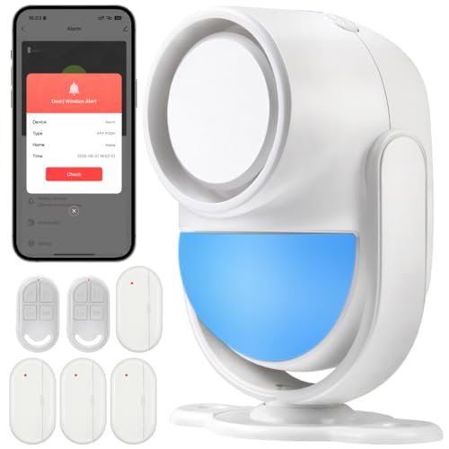 Cokuct Motion Sensor Alarm with 4 Door Sensors.