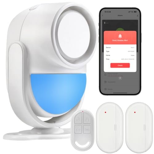 Cokuct Home Alarm System, WiFi PIR Motion Sensor Kit