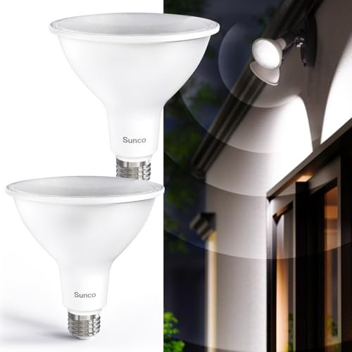 Sunco Motion Sensor Flood Light Bulb, Dusk to Dawn
