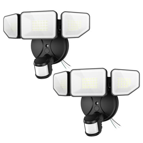 Meloght 65W 6500LM Flood Lights Outdoor Motion Sensor...