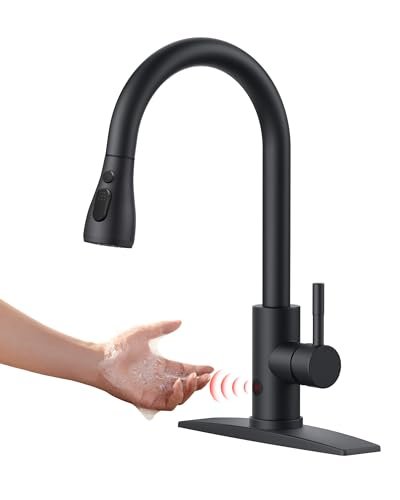 FORIOUS Touchless Kitchen Faucet with Pull Down Motion...