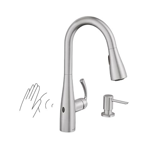 Moen 87014EWSRS Essie MotionSense Wave One-Handle Touchless...