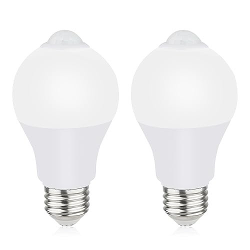 Motion Sensor Light Bulbs for Outdoor Indoor, 5000K...