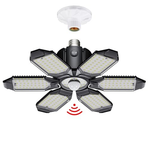 Craftersmark Motion Sensor Garage Light, 20000LM 200W LED.