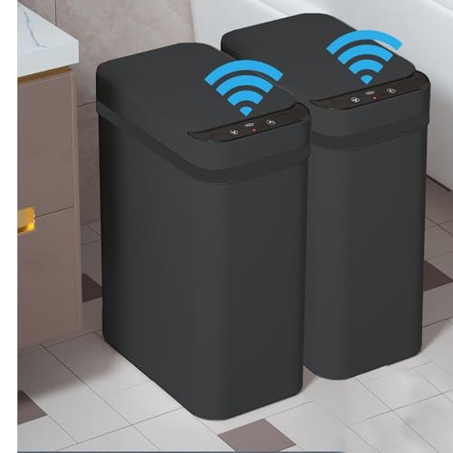 Yatmung 2 Pack - Skinny Trash Bin Smart Sensor