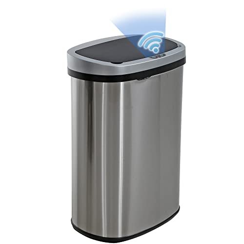 BestOffice | 13 Gallon Trash Can with Automatic Lid