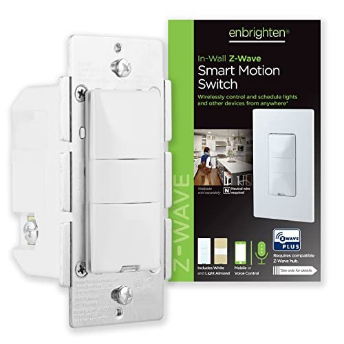 Enbrighten Z-Wave Smart Motion Sensor Light Indoor, Switch...
