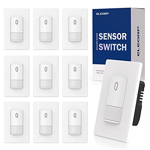 ELEGRP Occupancy Motion Sensor Light Switch, PIR No Neutral