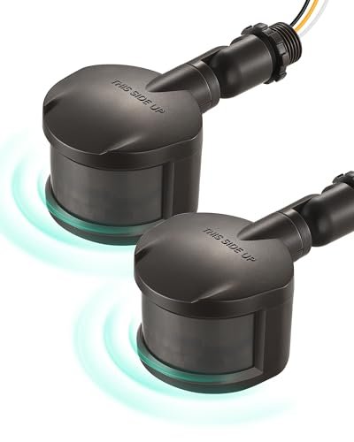 EDISHINE 2 Pack Motion Sensor, 180-Degree Replacement...