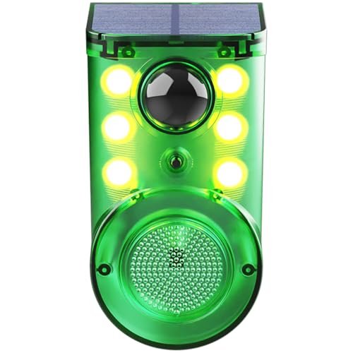 Solar Outdoor Motion Sensor Alarm - Ultrasound and Strobe...