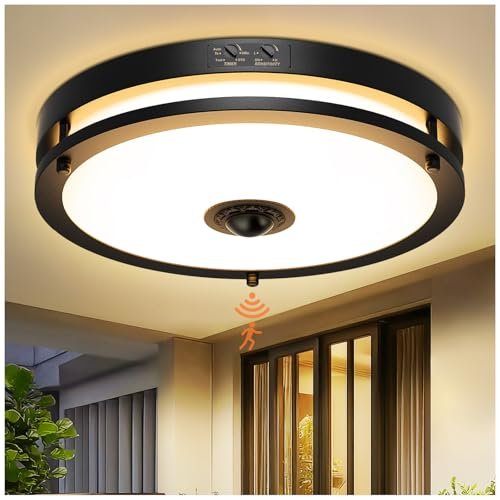 OYKYOHEI 24W LED Motion Sensor Outdoor Ceiling Light
