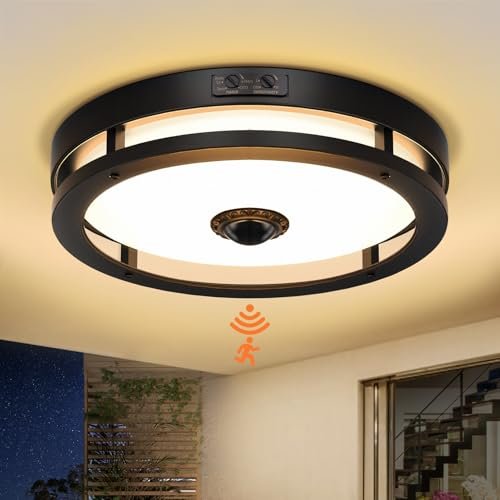 Slypadan Outdoor Motion Sensor Flush Mount LED Light