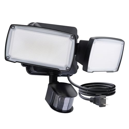 LUTEC 21W Plug in Motion Sensor Light Adjustable Head