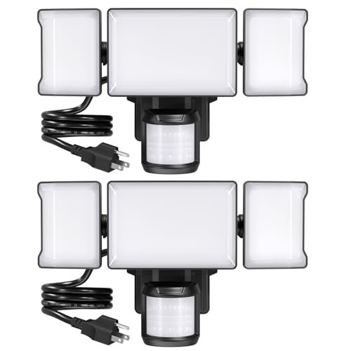 Olafus 75W Motion Sensor Outdoor Lights Plug in