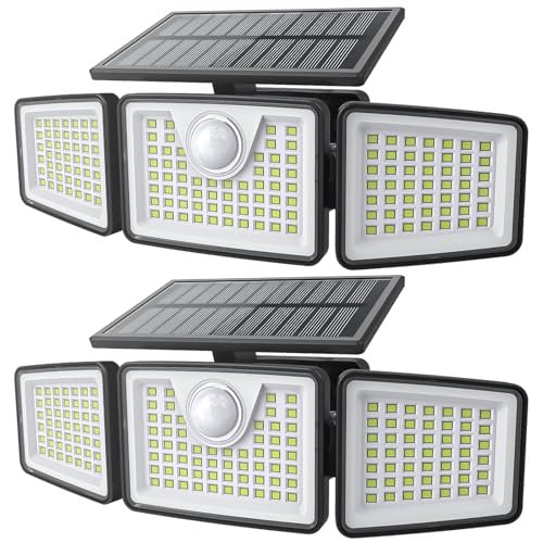 daphino 2500LM Solar Lights Outdoor with Motion Sensor.