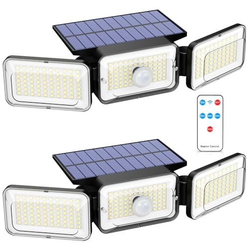 Solar Lights Outdoor Waterproof, Motion Sensor & Flood with...