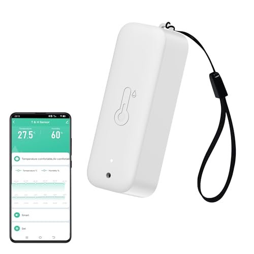 WiFi Hygrometer Thermometer Sensor, Wireless Smart...