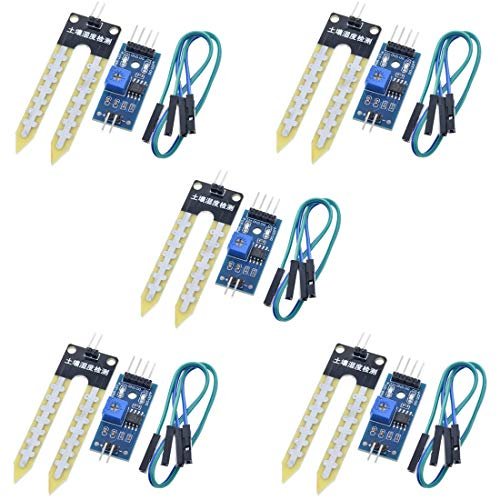 HiLetgo 5pcs LM393 3.3V-5V Soil Moisture Detect for Arduino